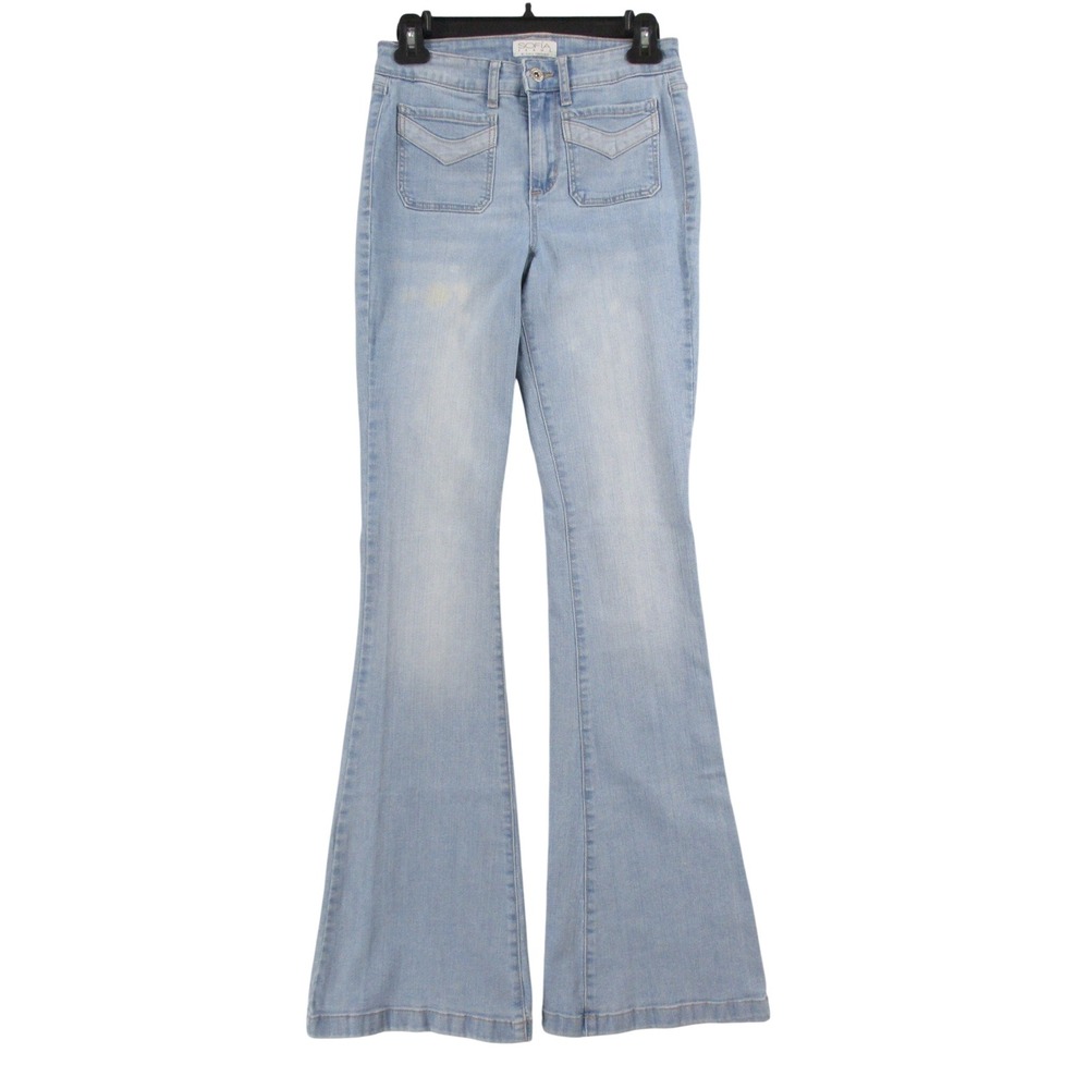 Sofia Jeans by Sofia Vergara Melisa High Rise Flare Light Wash Denim Size 2
